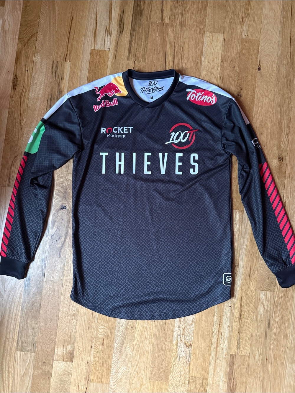 Men’s Black Long-Sleeve Logo Jersey